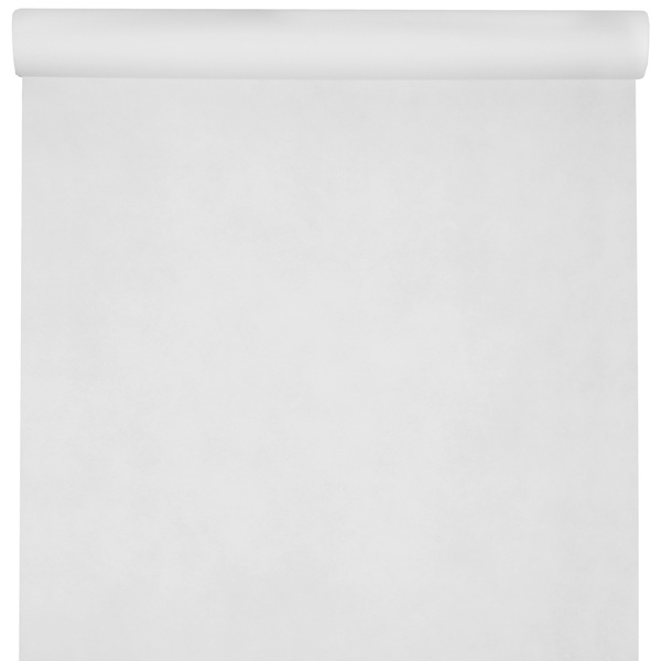 Nappe papier damassée blanche en rouleau 1,20 m x 25 m