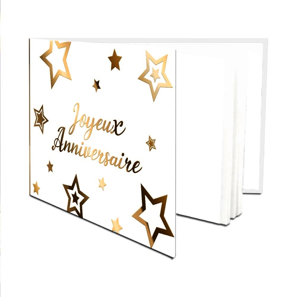 Centre de table LED Joyeux Anniversaire CHIC 16,2cm lumineux