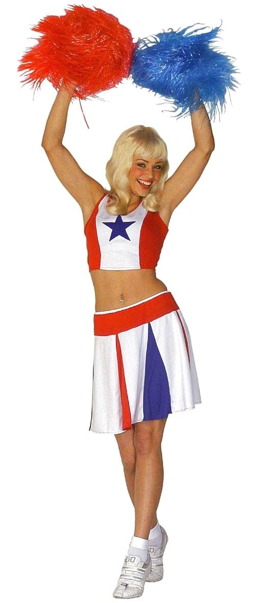 Robe pompom girl USA pour adulte