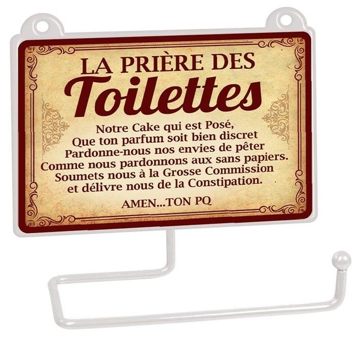 Dérouleur de papier toilette humoristique - Achat & prix