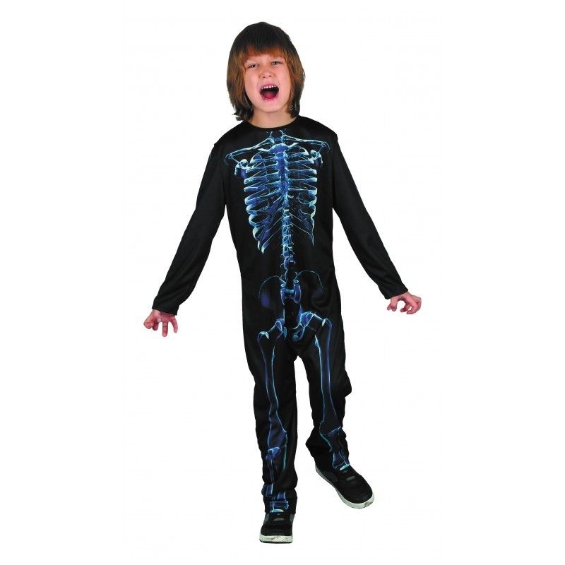 Déguisement enfant PartyPro Costume halloween squelette 3/4 ans
