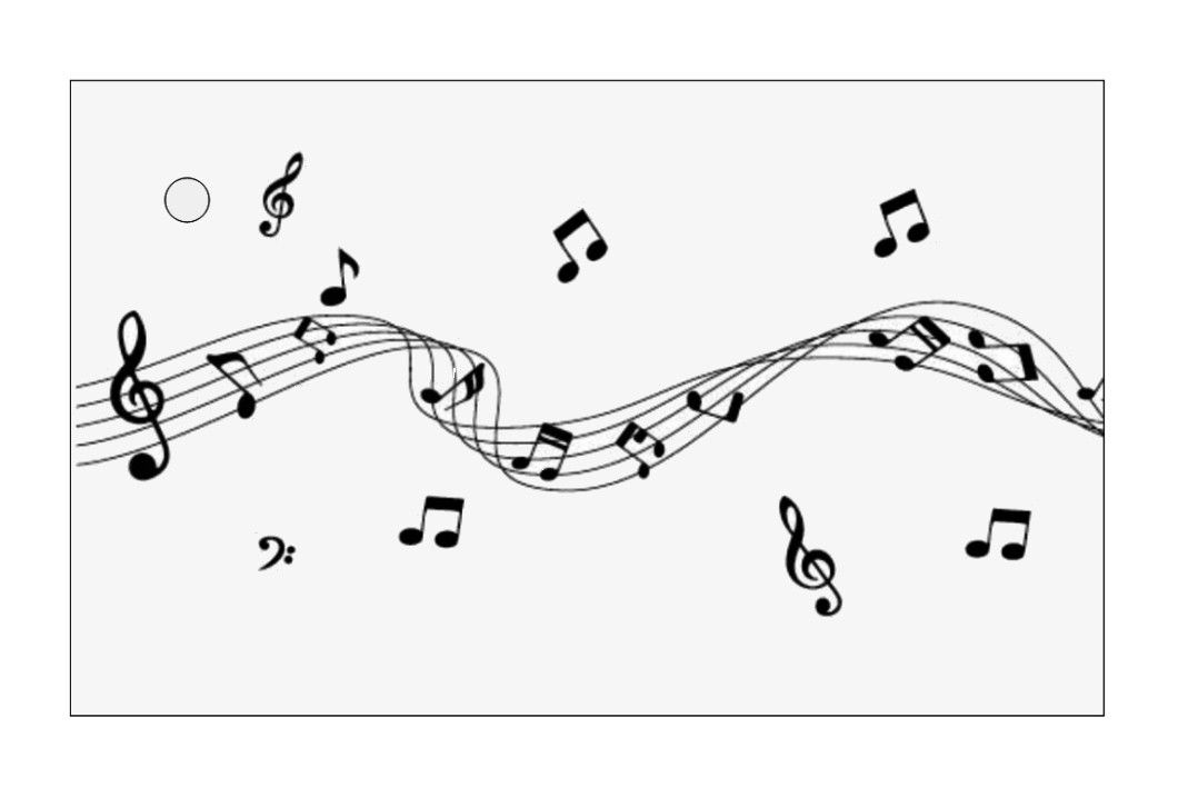 Cravate Notes de Musique Fluo et Blanche