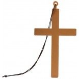 Grande Croix de prêtre dorée 23 cm
