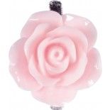 Chaks 0306-03, Sachet de 6 Roses en résine 2,5cm sur pince, Rose pastel