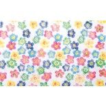 Chaks 0829, Chemin de table Fleurs multicolores Seventies