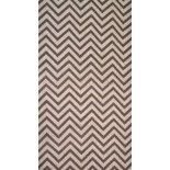 Chaks 0934, Chemin de table Jute Chevrons Brun