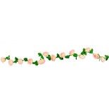 Guirlande de Roses artificielles 220cm, Rose pastel