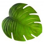 Chaks 10366, Feuille Monstera artificielle géante verte 47cm