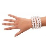 P'TIT Clown re10429 - Bracelet de perles blanc