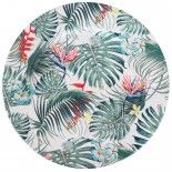 Chaks 10962, Assiette Déco métal Feuilles Tropicales 33 cm