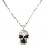 Chaks 11086, Collier Tête de mort argenté