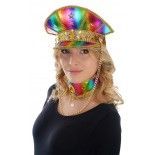 Chaks 11119, Casquette Crazy Cabaret, Or/Multicolore