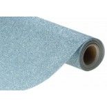 Nappe Premium Paillettes incrustées, en rouleau 120cm x 3m Bleu glacier