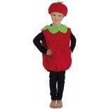 P'TIT Clown re11592 - Déguisement enfant Fraise 5/6 ans