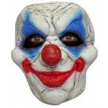 Masque de Clown bleu blanc rouge
