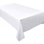 Grande Nappe RECTANGLE en Tissu déperlant 180x300cm, Blanc