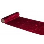 Chemin de table Velours Shiny Deluxe, Bordeaux