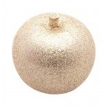 Petite Pomme de Noël Or pailleté 6cm