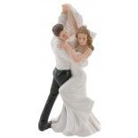 Couple résine Mariés dansant 15cm