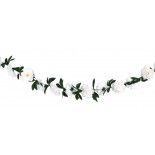 Guirlande Pivoines artificielles 220cm, Blanc