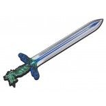 Grande Epée dragon bleu en mousse 50 cm