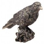 Statue Corbeau Bronze en polyrésine 15cm