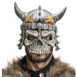 Casque viking tête de mort en mousse de latex