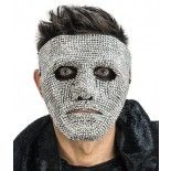 Masque No ID avec Strass argentés