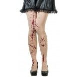 Paire de Collants Halloween Cicatrices ensanglantées