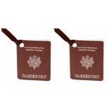 Planche de 2 Etiquettes Passeport en carton