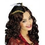 Chaks 10 157733, Mini-chapeau Pirate tricorne noir et or 