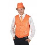P'TIT Clown re16636 - Gilet sans manches sequin orange