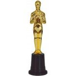 Statuette Trophée en plastique doré 22 cm