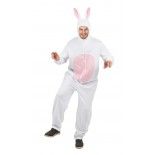 P'TIT Clown re21125 - Déguisement de Lapin blanc adulte taille S/M