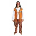 P'TIT Clown re21159 - Déguisement hippie homme taille L/XL