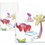 P'TIT Clown re22512 - Lot de 20 serviettes anniversaire Dinosaures