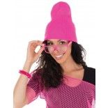 P'TIT Clown re22671 - Bonnet rose fluo