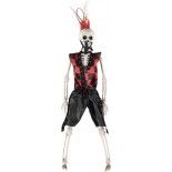 P'TIT Clown re23004 - Squelette de punk homme à suspendre de 40 cm