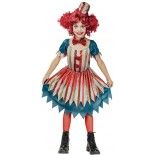 P'TIT Clown re23136 - Déguisement de clown Vintage fille 7/9 ans