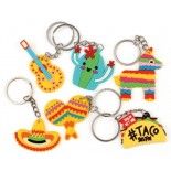 P'TIT Clown re23462 - Lot de 2 mini jouets porte-clé mexicain