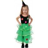 P'TIT Clown re23652 - Déguisement enfant fille de sapin de Nöel 3/4 ans