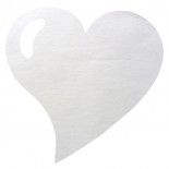 Paquet 50 SETS DE TABLE Coeur, blanc