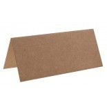 Sachet de 10 marque places rectangle, Kraft