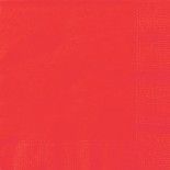 Sachet de 20 Serviettes en papier Rouges 33 x 33 cm