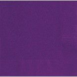 Sachet de 20 Petites serviettes en papier Violet 25 x 25 cm