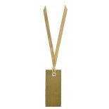 DESTOCKAGE, Sachet de 12 marque places rectangle avec ruban, Bronze