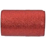 SANTEX 3405-7, Bobine Bolduc Pailleté de 10mm x 50 mètres, rouge