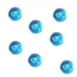 Perles de pluie bleues turquoises