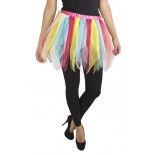 P'TIT Clown re39909 - Tutu en tulle doublé multicolore
