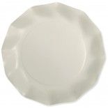 Paquet de 8 grandes assiettes carton COMPOSTABLES 27 CM, Blanc